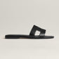 Out-Shine | Black luxury sandals with ergonomic grip