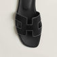 Out-Shine | Black luxury sandals with ergonomic grip