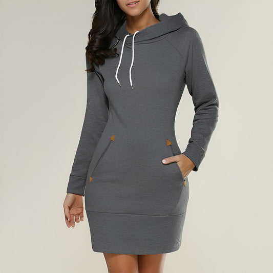 Out-Shine | Casual Hoodie Dress With Pockets