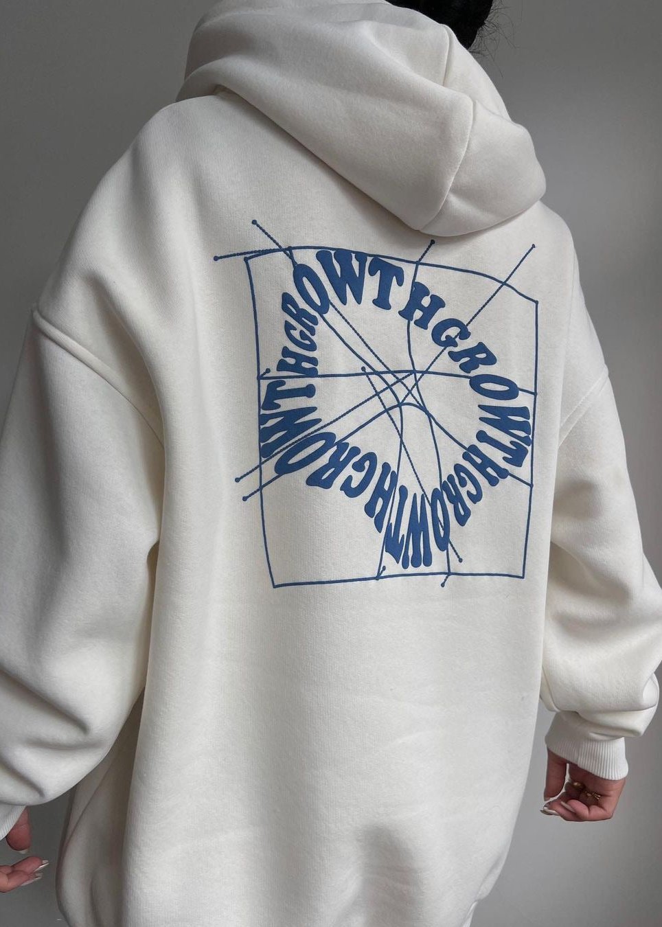 Out-Shine | Logo Hoodie Oversized Long Sleeve Comfort