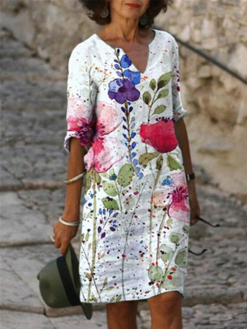 Out-Shine | Charming dress with floral pattern