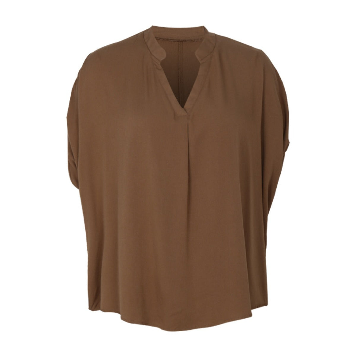 Deslumbra | Camisa de manga murciélago de color liso para mujer