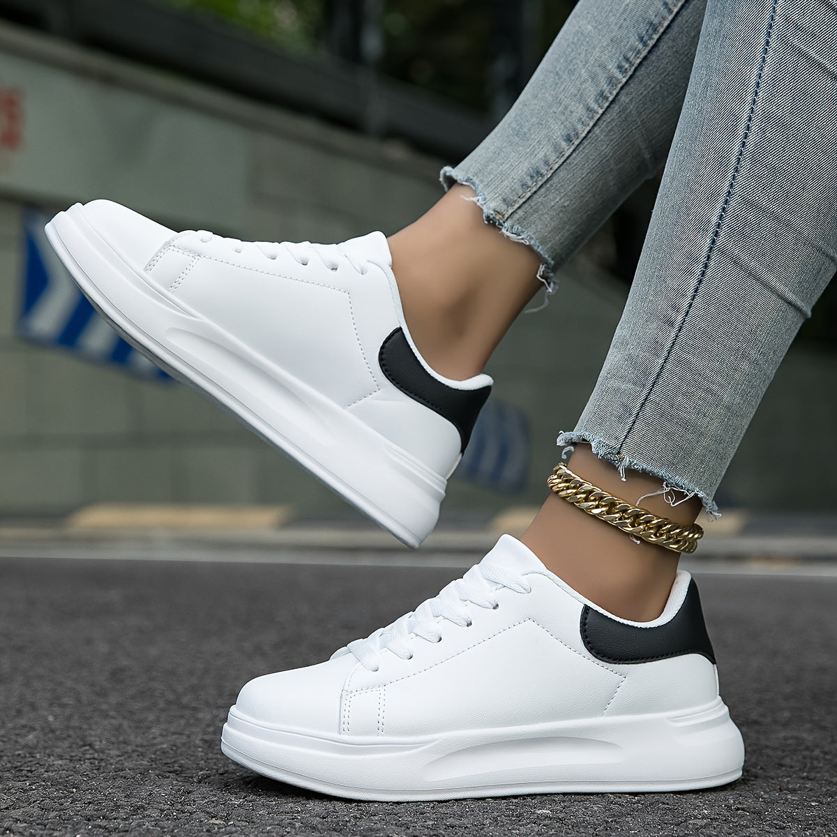 Out-Shine | Clean white leather for women, white