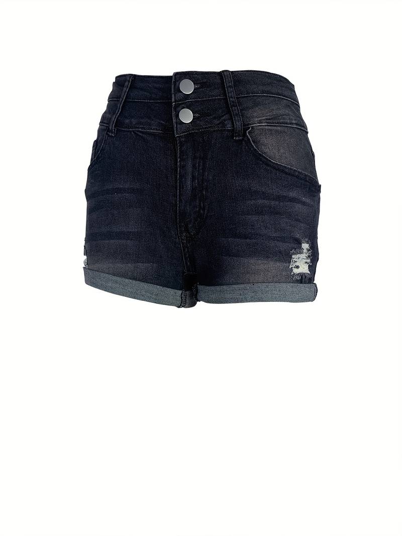 Out-Shine | Ribbed Jeans Shorts For Spring/Summer