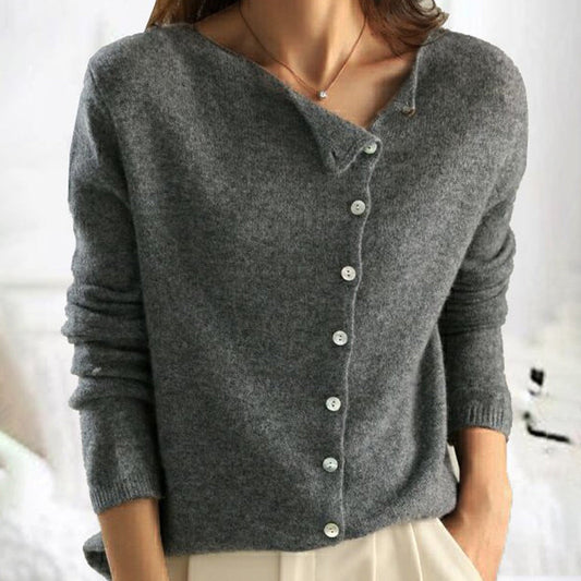 Out-Shine | Simple Long-Sleeved Cardigan