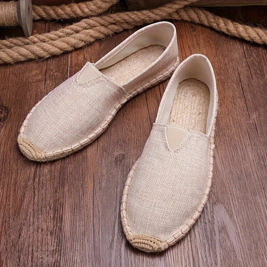 Brilla con luz propia | Zapatos de lino blanco estilo náutico