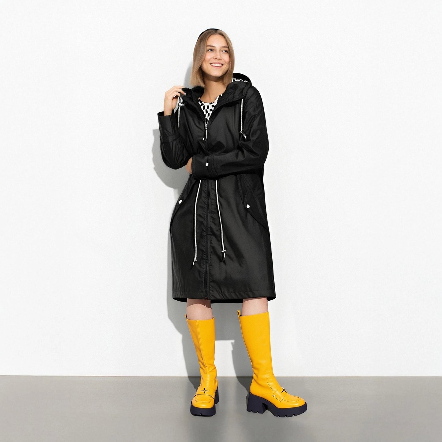 Out-Shine | Long Waterproof Rain Jacket for Women