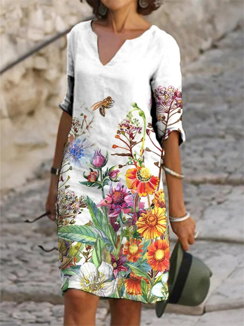 Out-Shine | Charming dress with floral pattern