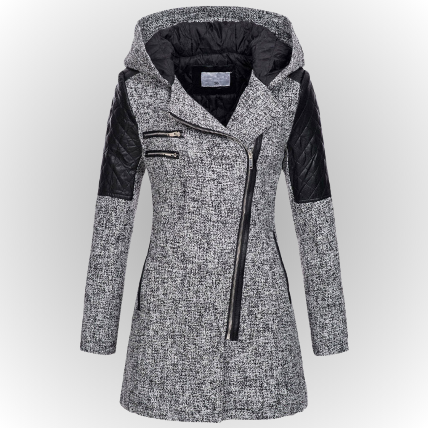 Out-Shine | Trendy Slanted Zip Jacket
