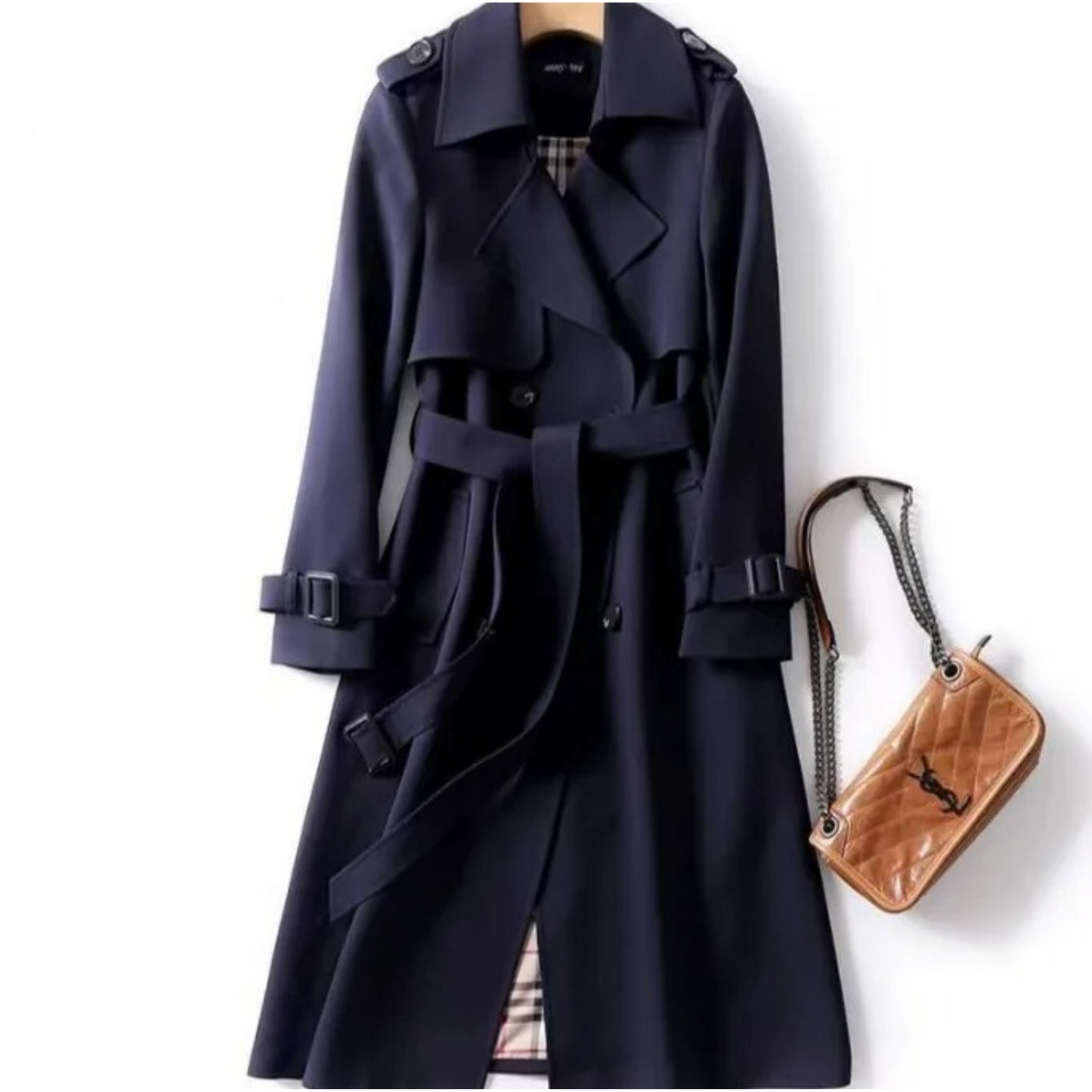 Out-Shine | Long Trench Coat With Belt