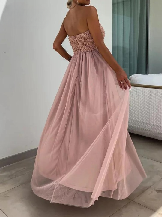 Deslumbra | Elegante vestido formal con abertura 