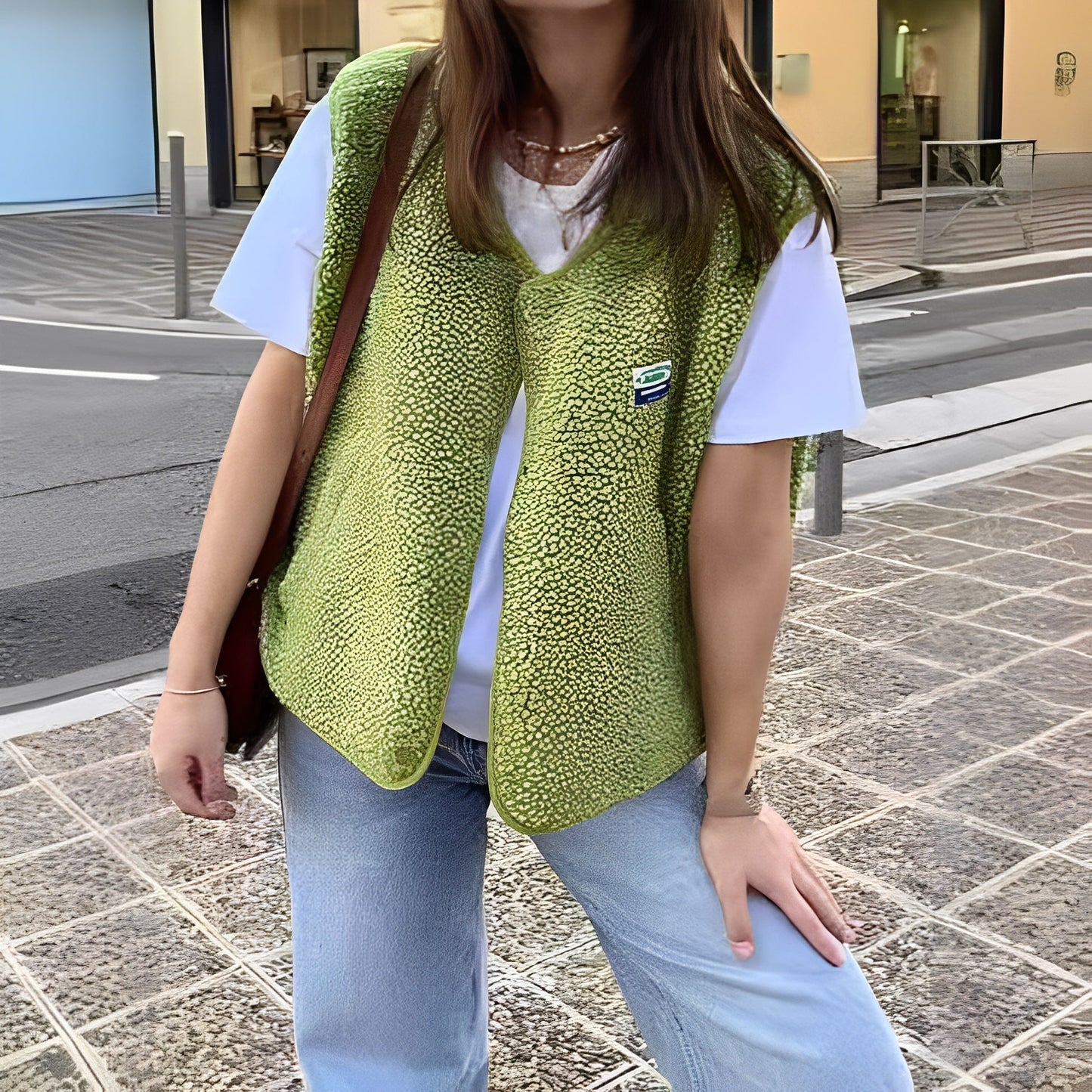 Out-Shine | Woven Open Knitted Cardigan For Women
