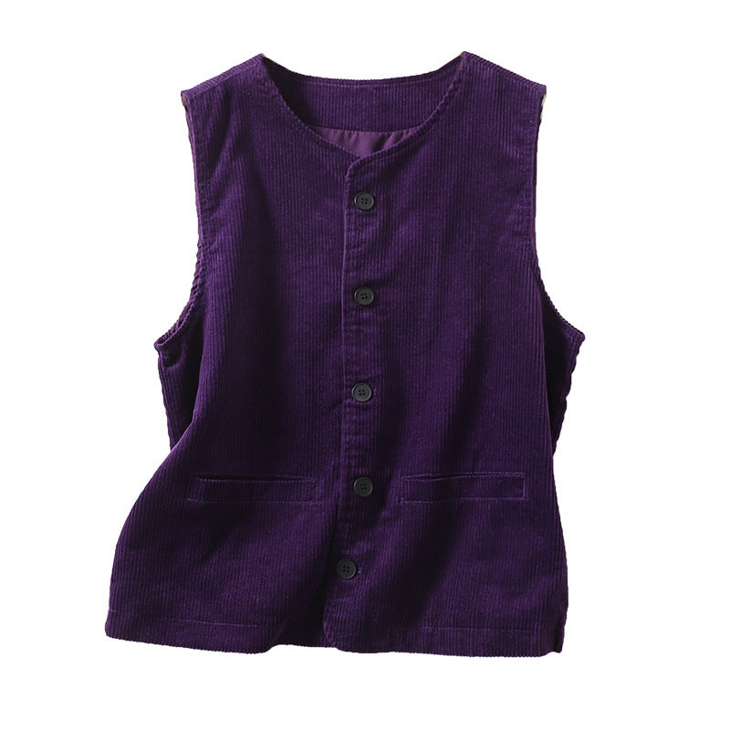 Out-Shine | Color Women'sButton-Up Waistcoat Top