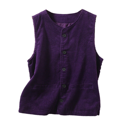 Out-Shine | Color Women'sButton-Up Waistcoat Top