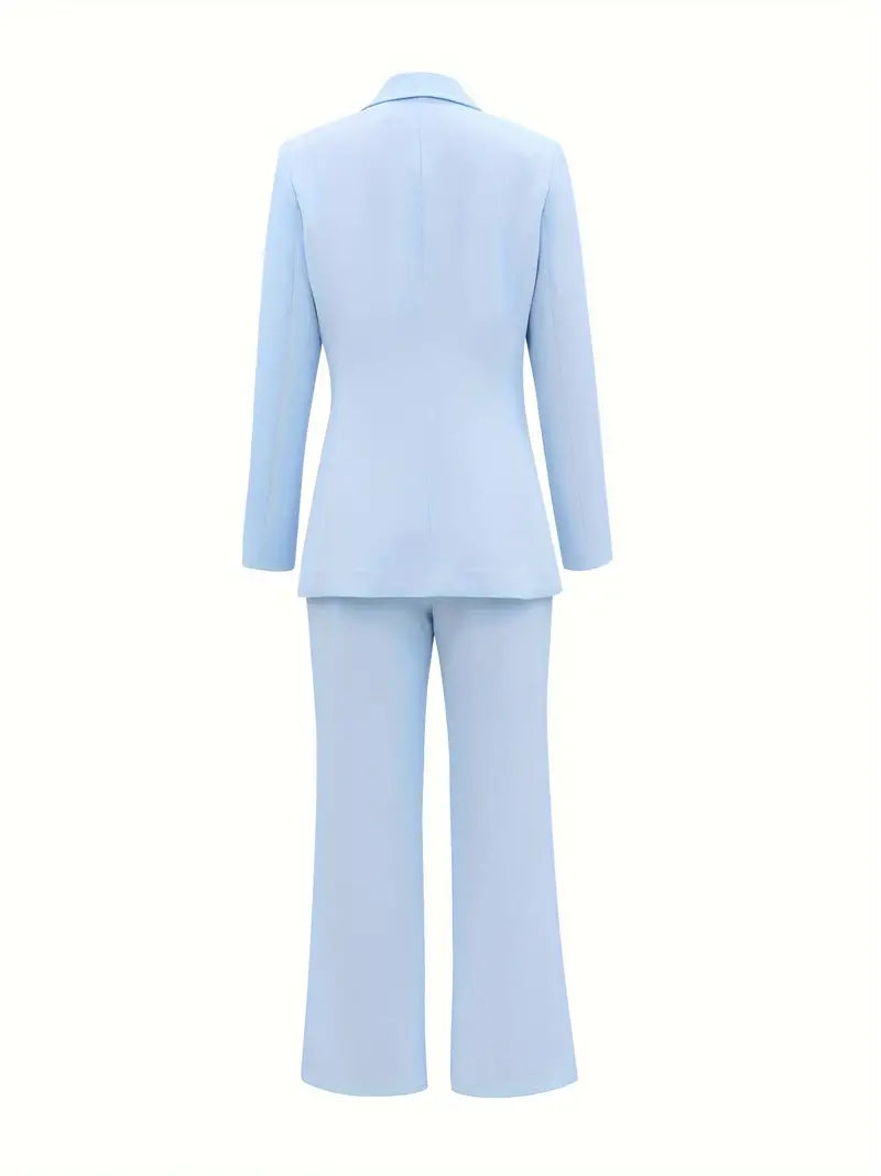 Brillar con elegancia | Blazer con solapa y pantalones de talle alto