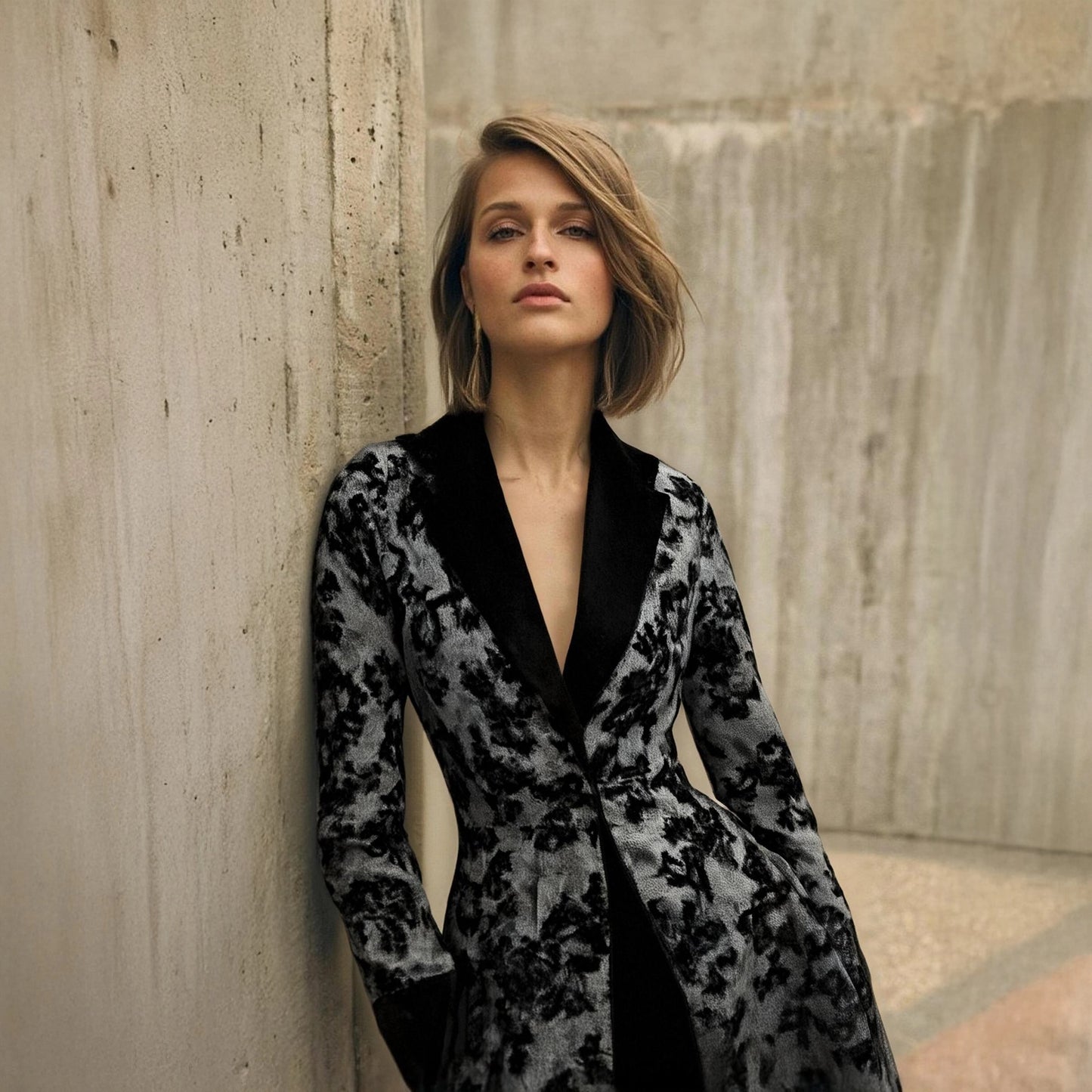 Out-Shine | Autumn Winter Lace Deployment Retro Long Trench Coat