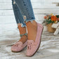 Out-Shine | Classic suede loafer with tassel detail for women