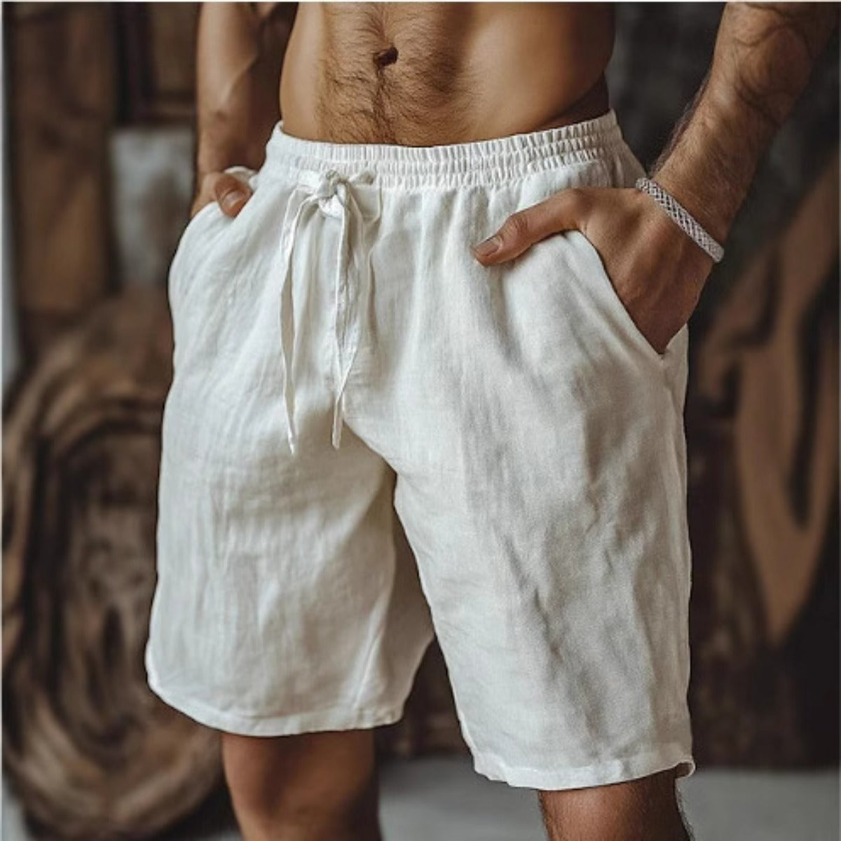 Out-Shine | Cotton and linen men's lace-ups