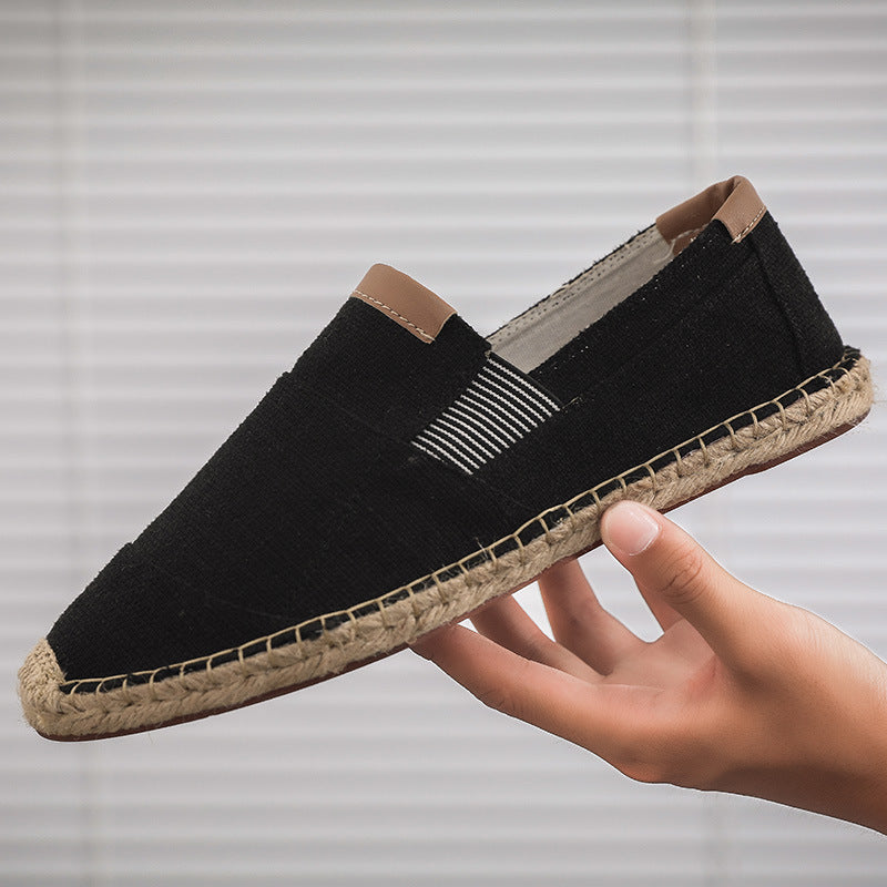 Out-Shine | Boss Stylish Handmade Canvas Straw Shoes Summer Chic