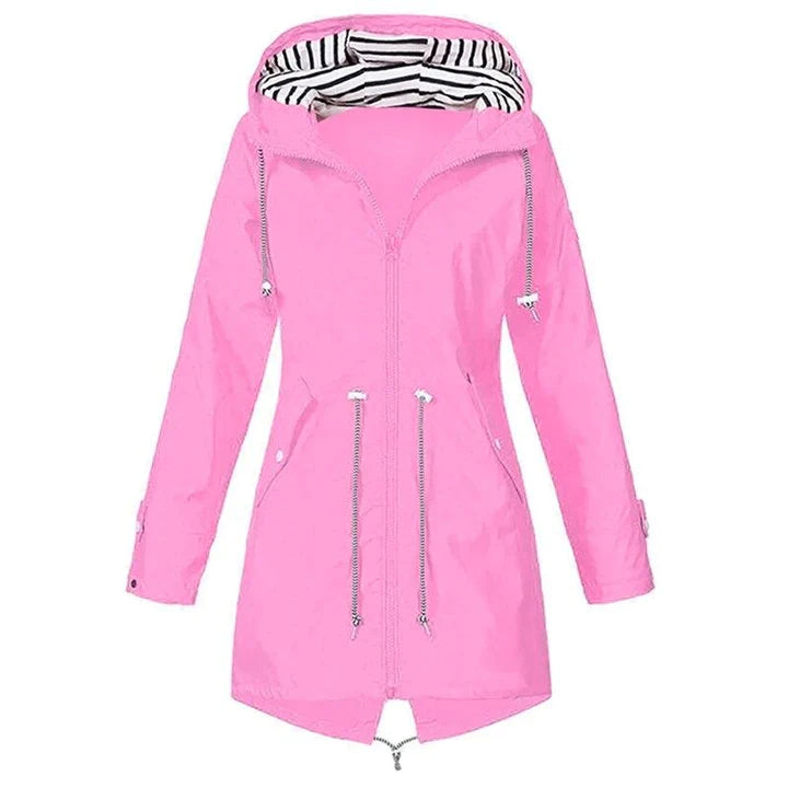 Out-Shine | Long Waterproof Rain Jacket for Women