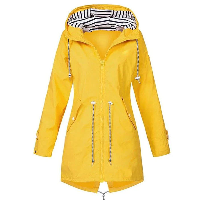 Out-Shine | Long Waterproof Rain Jacket for Women
