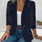 Out-Shine | Black blazer with lace
