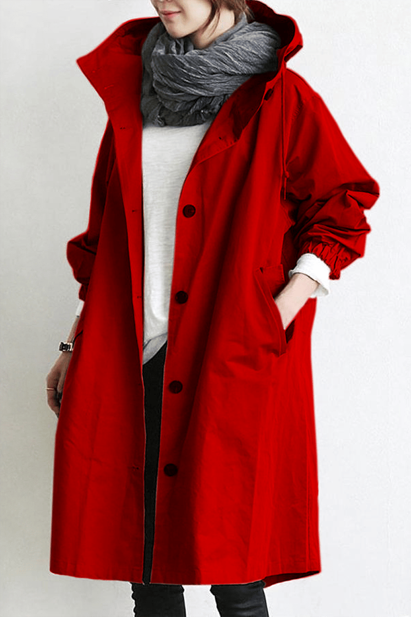 Out-Shine | Waterproof Trench Coat with Hood
