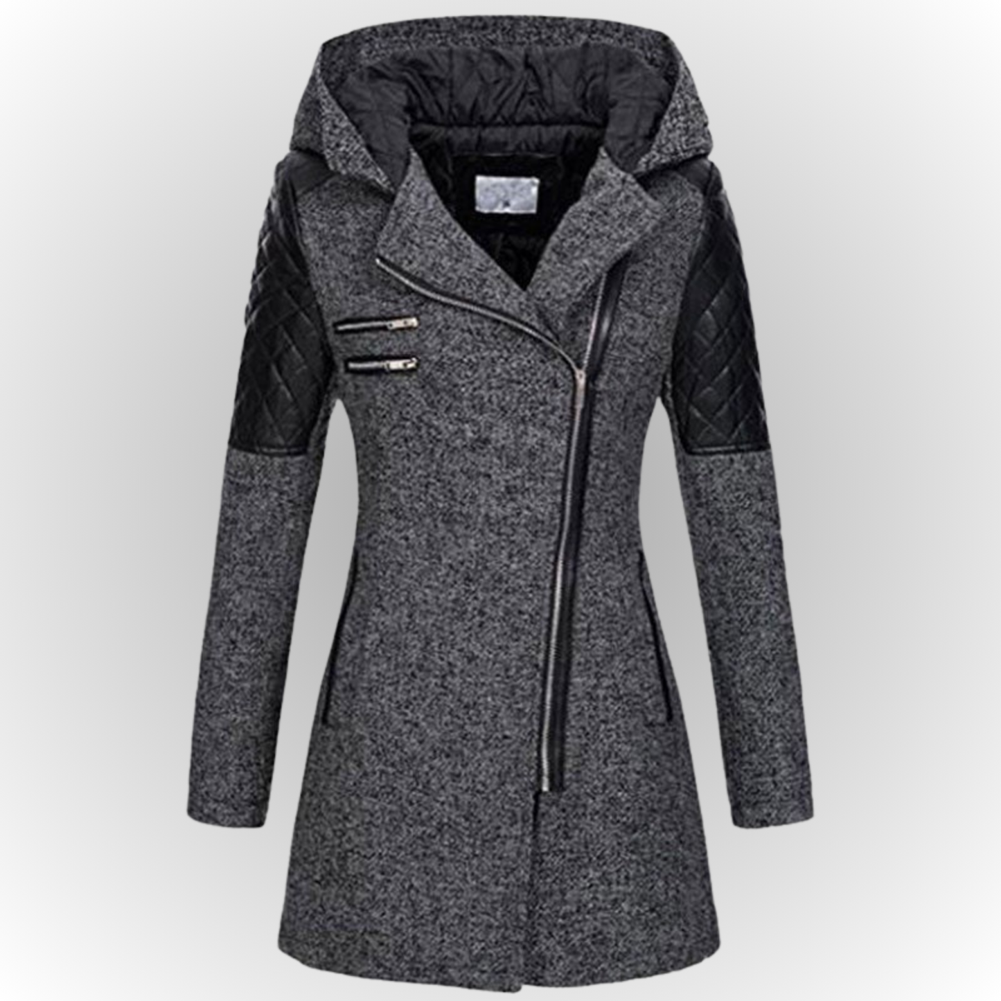 Out-Shine | Trendy Slanted Zip Jacket