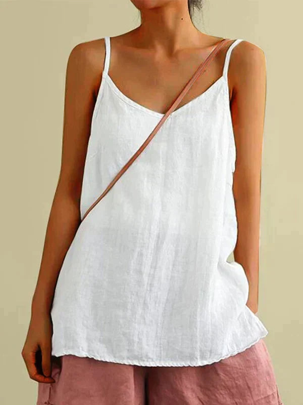 Out-Shine | Casual Summer Linen Sleeveless Blouse for Women