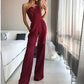Out-Shine | Asymmetrical lapel mid waist pendulum overall