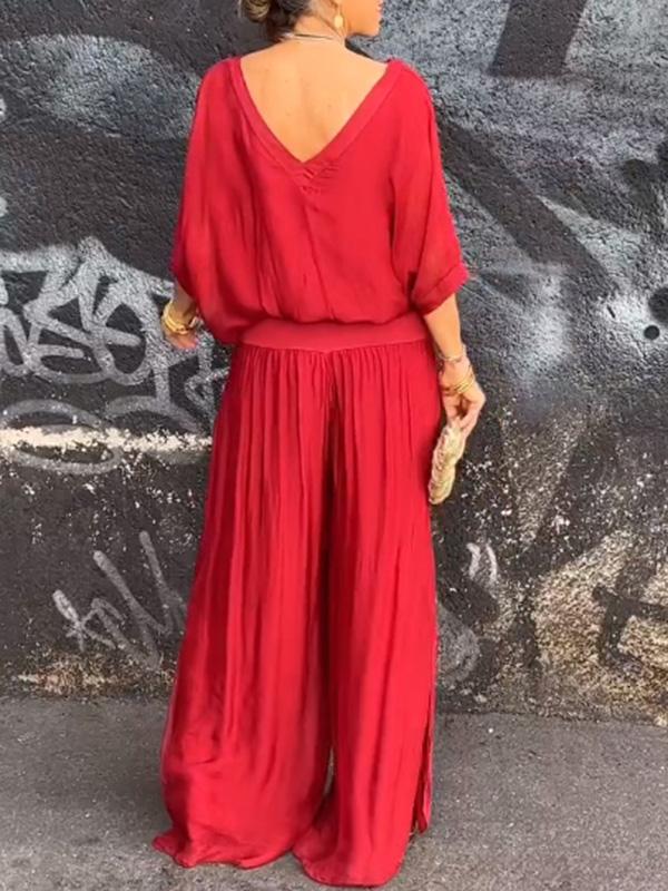 Out-Shine | Casual Chiffon Two-Piece Set for Women