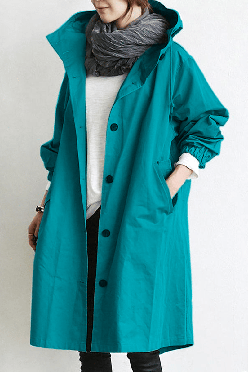 Out-Shine | Waterproof Trench Coat with Hood