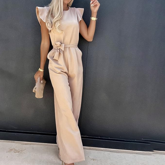 Out-Shine | Stylish Overall Set With Butterfly Sleeves