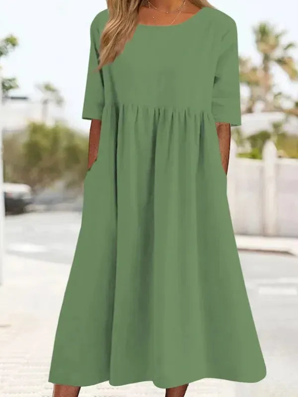 Out-Shine | Casual Linen Cotton Dress