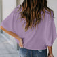 Out-Shine | Chiffon shirt with V neckline