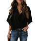 Out-Shine | Chiffon shirt with V neckline