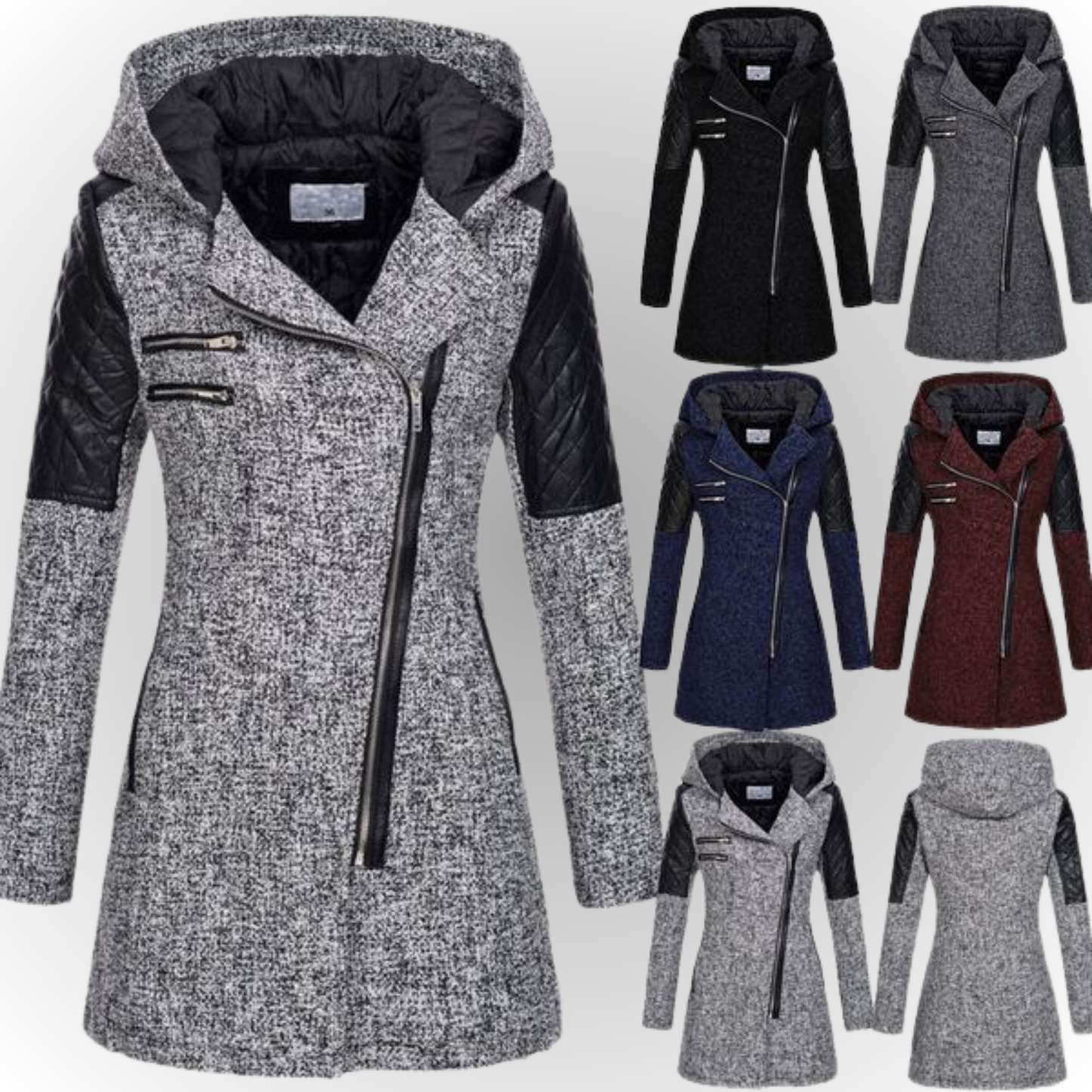 Out-Shine | Trendy Slanted Zip Jacket
