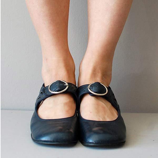 Out-Shine | Vintage Shoes With Round Toe