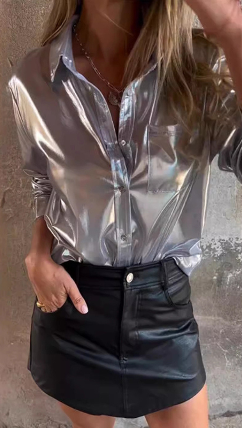 Out-Shine | Lustrous Lapel Shirt