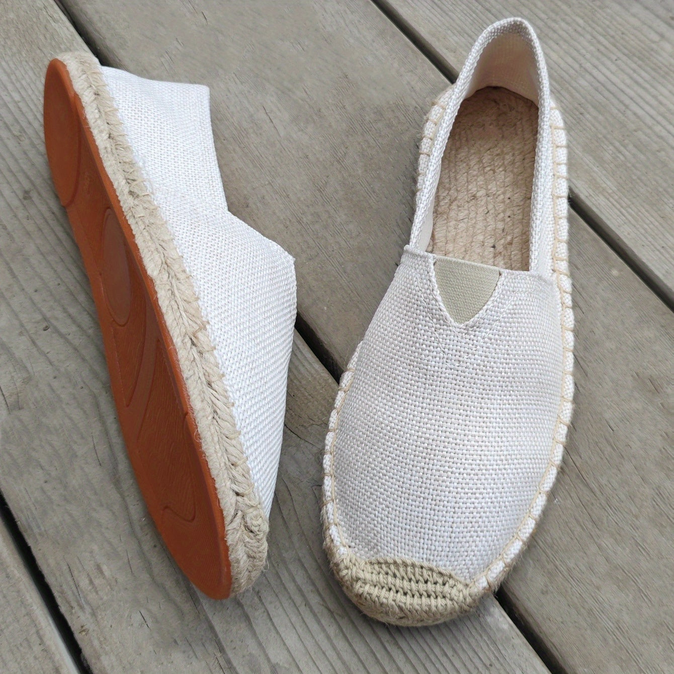 Out-Shine | Maritime Linen Shoes White