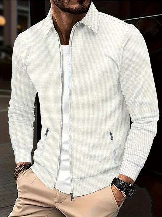 Out-Shine | Stylish men transition jacket with zipper - versatile and modern