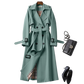 Out-Shine | Black trench coat for women
