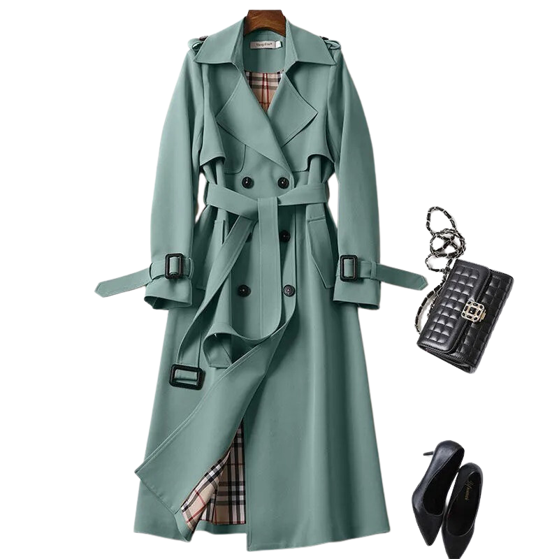 Out-Shine | Black trench coat for women