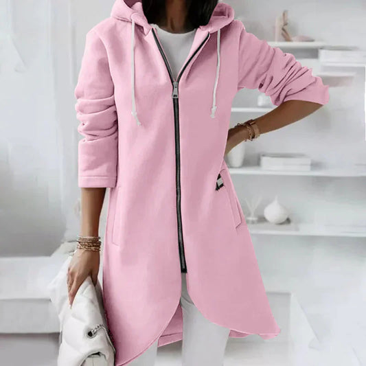 Out-Shine | Long hoodie with zipper