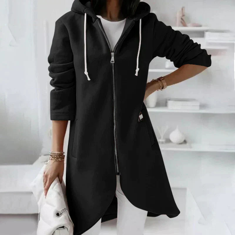 Out-Shine | Long hoodie with zipper