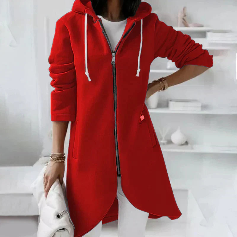Out-Shine | Long hoodie with zipper