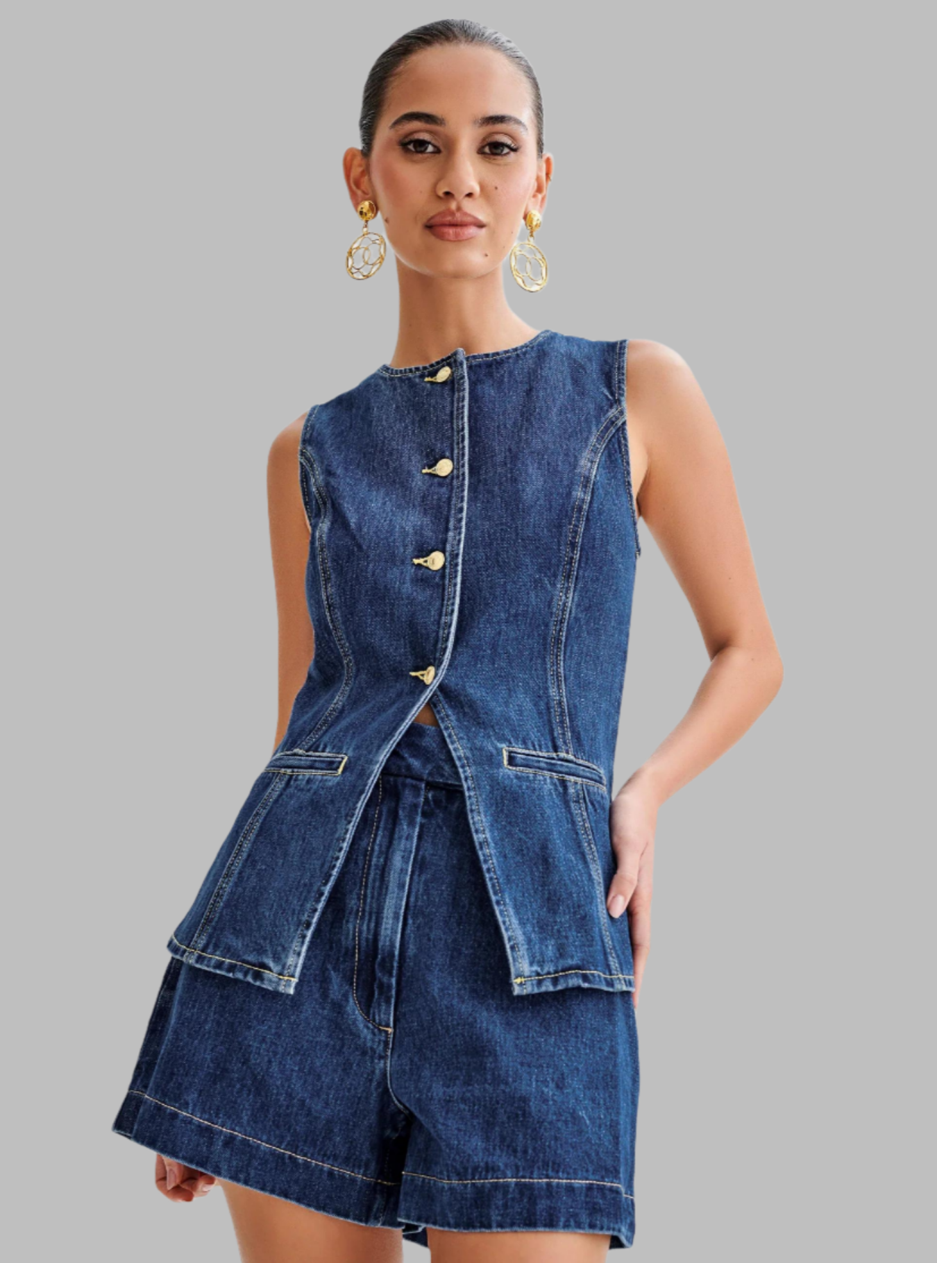 Out-Shine | Two-Piece Denim Set