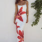 Out-Shine | Blossom Bodycon Dress with Floral Design