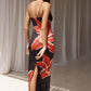 Out-Shine | Blossom Bodycon Dress with Floral Design