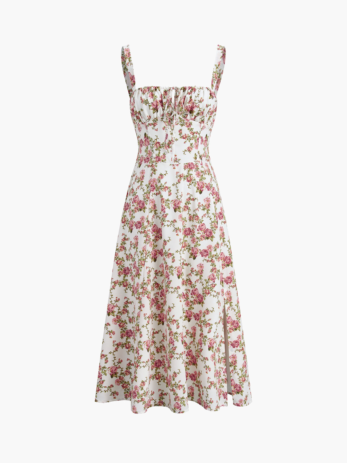 Deslumbra | Vestido midi floral Rosebud para mujer